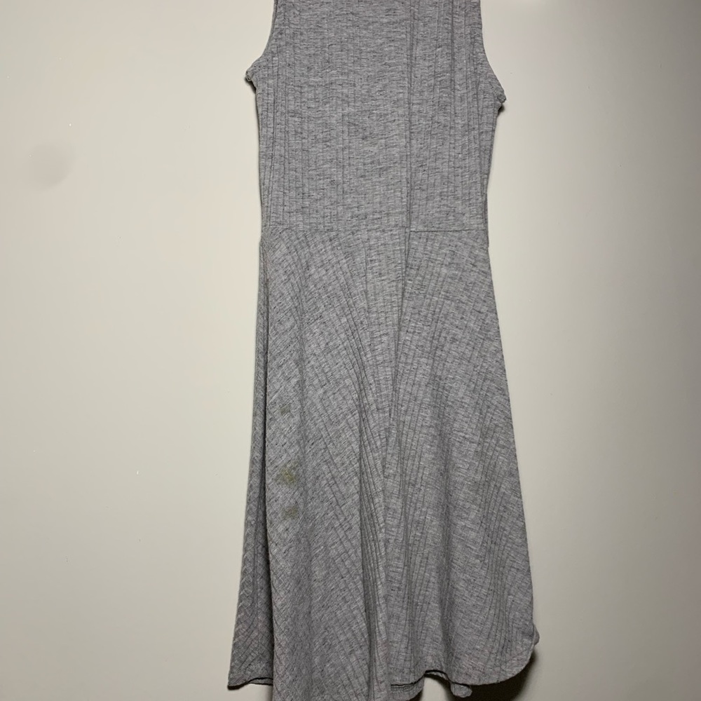 gray turtle neck dress